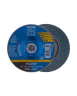 DISCO TRASLAPADO POLIFAN METAL INOXIDABLE 7" GRANO 40 PSF (CAJA 10 UDS.) PFERD