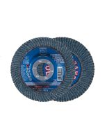 DISCO TRASLAPADO POLIFAN  CURVO METAL INOXIDABLE 4.1/2" GRANO 40 SGP (CAJA 10 UDS.) PFERD