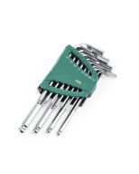 JUEGO DE LLAVES ALLEN CABEZA REDONDA 12 PIEZAS 1/16"-3/8" SATA