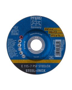 DISCO DE DESBASTE METAL INOXIDABLE 4.1/2" PSF (CAJA 10 UDS.) PFERD