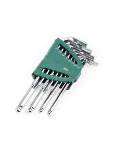 JUEGO DE LLAVES ALLEN CABEZA REDONDA 12 PIEZAS 1/16"-3/8"  SATA