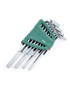 JUEGO DE LLAVES ALLEN HEXAGONAL 12 PIEZAS 1/16-3/8"  SATA